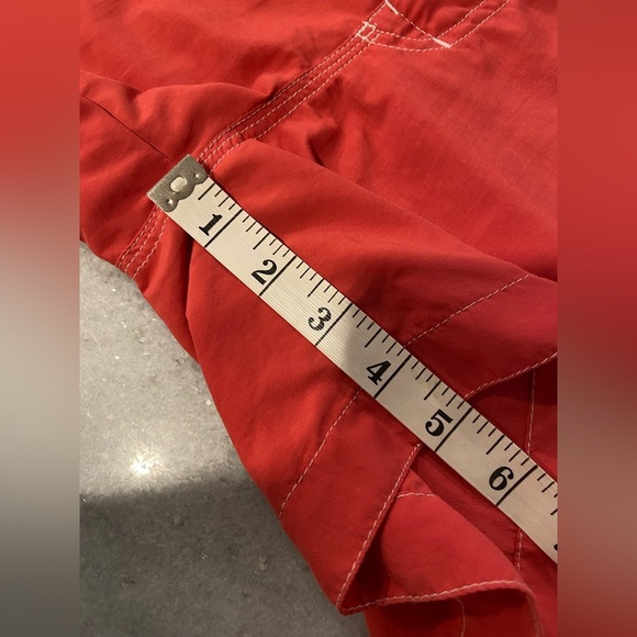 L.L. Bean Size 6 Pink Coral Contrast Stitch Nylon Hiking Outdoor Shorts - Picture 6 of 9